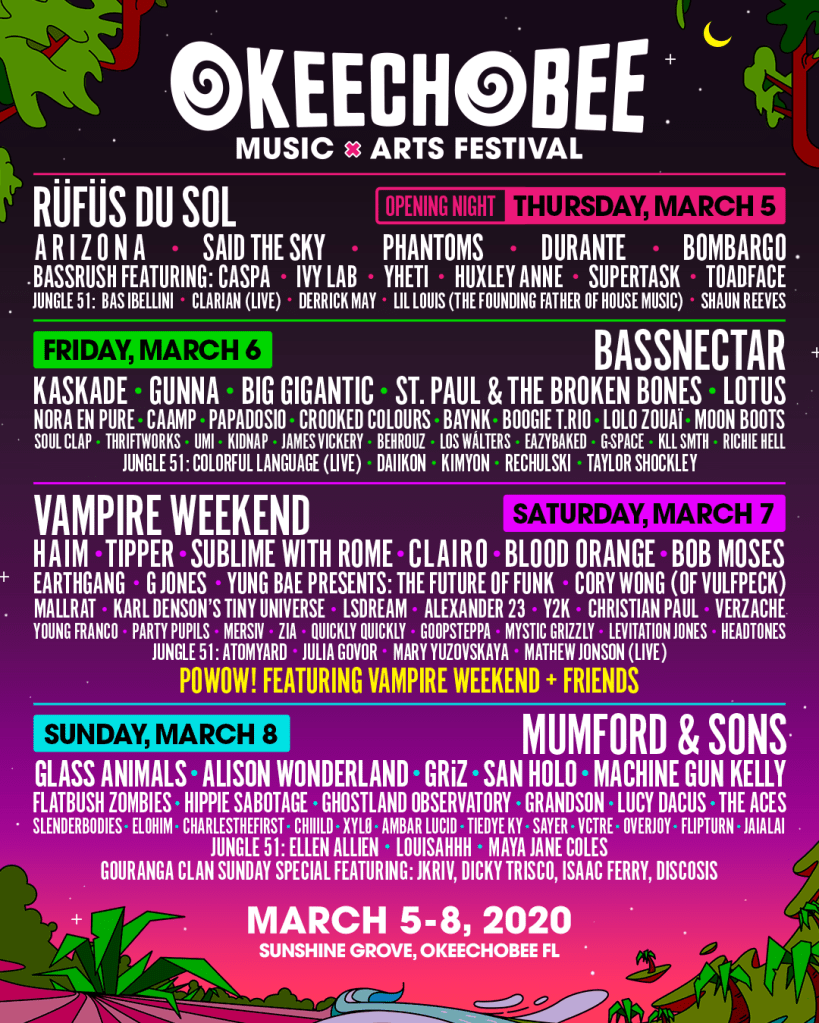 Okeechobee lineup